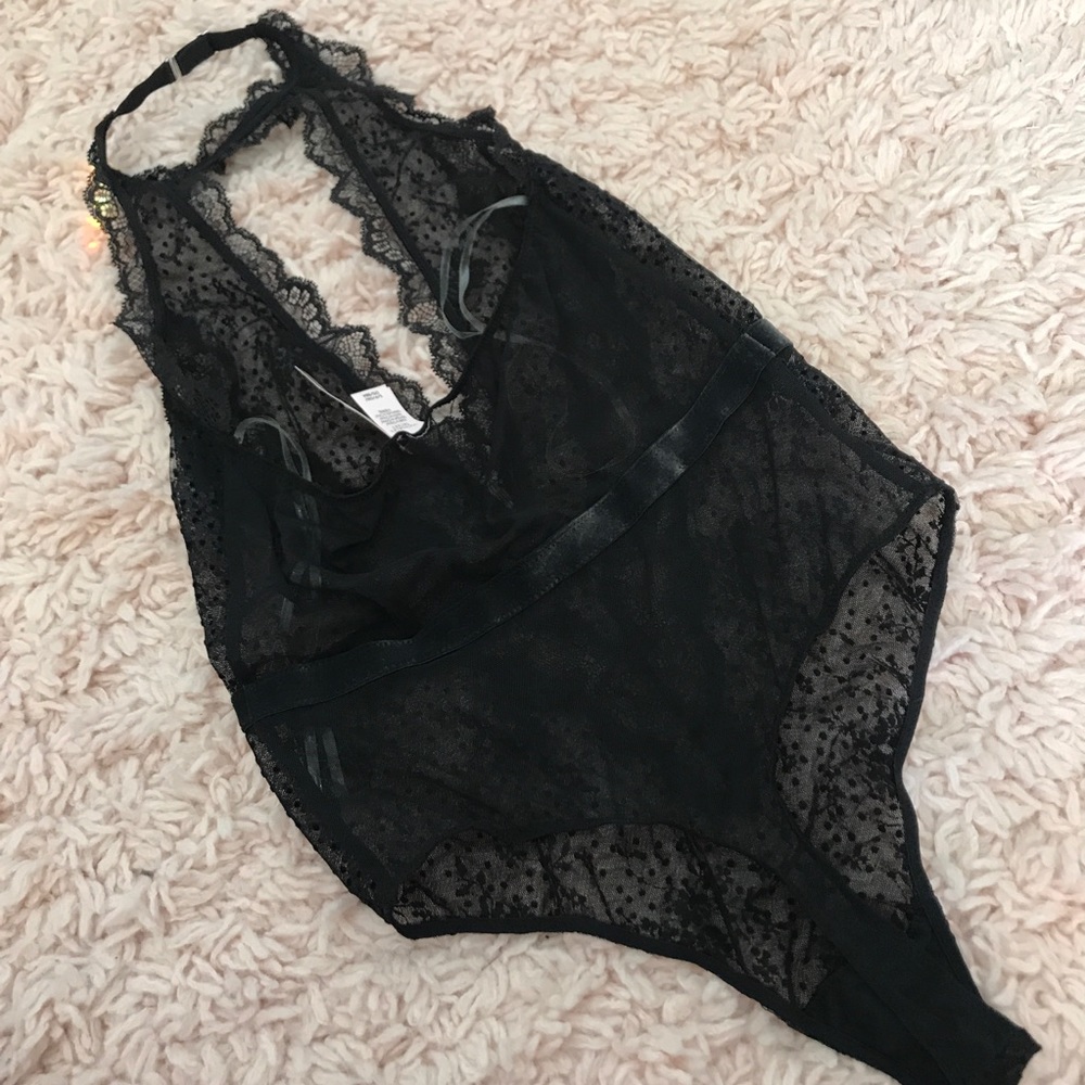 VS Velvet Dot Halter Teddy! - Picture 4 of 6